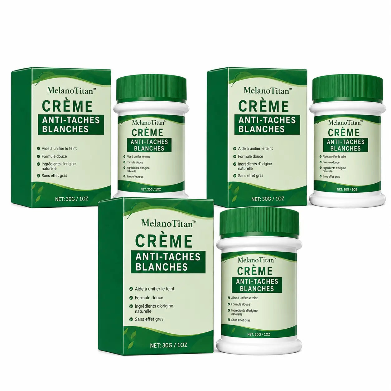 MelanoTitan™ Crème Anti-Taches Blanches | Uniformisez votre peau en 7 jours, sans maquillage épais !