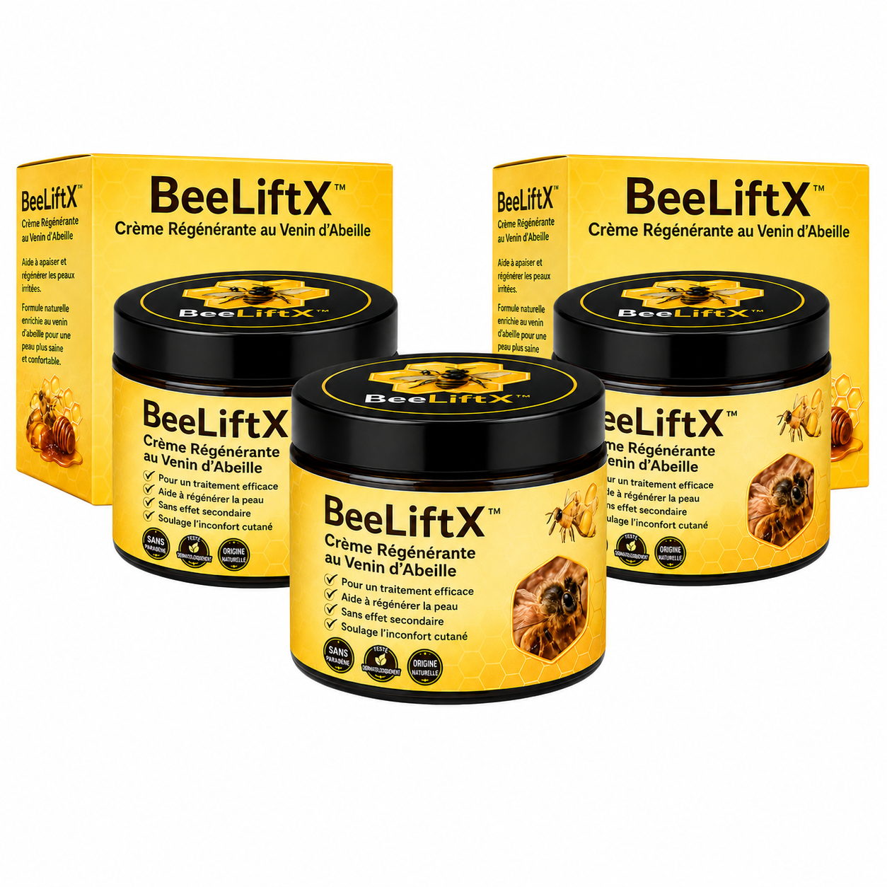 BeeLiftX™ Crème Régénérante au Venin d’Abeille | Répare, lisse et revitalise votre peau en 10 minutes!