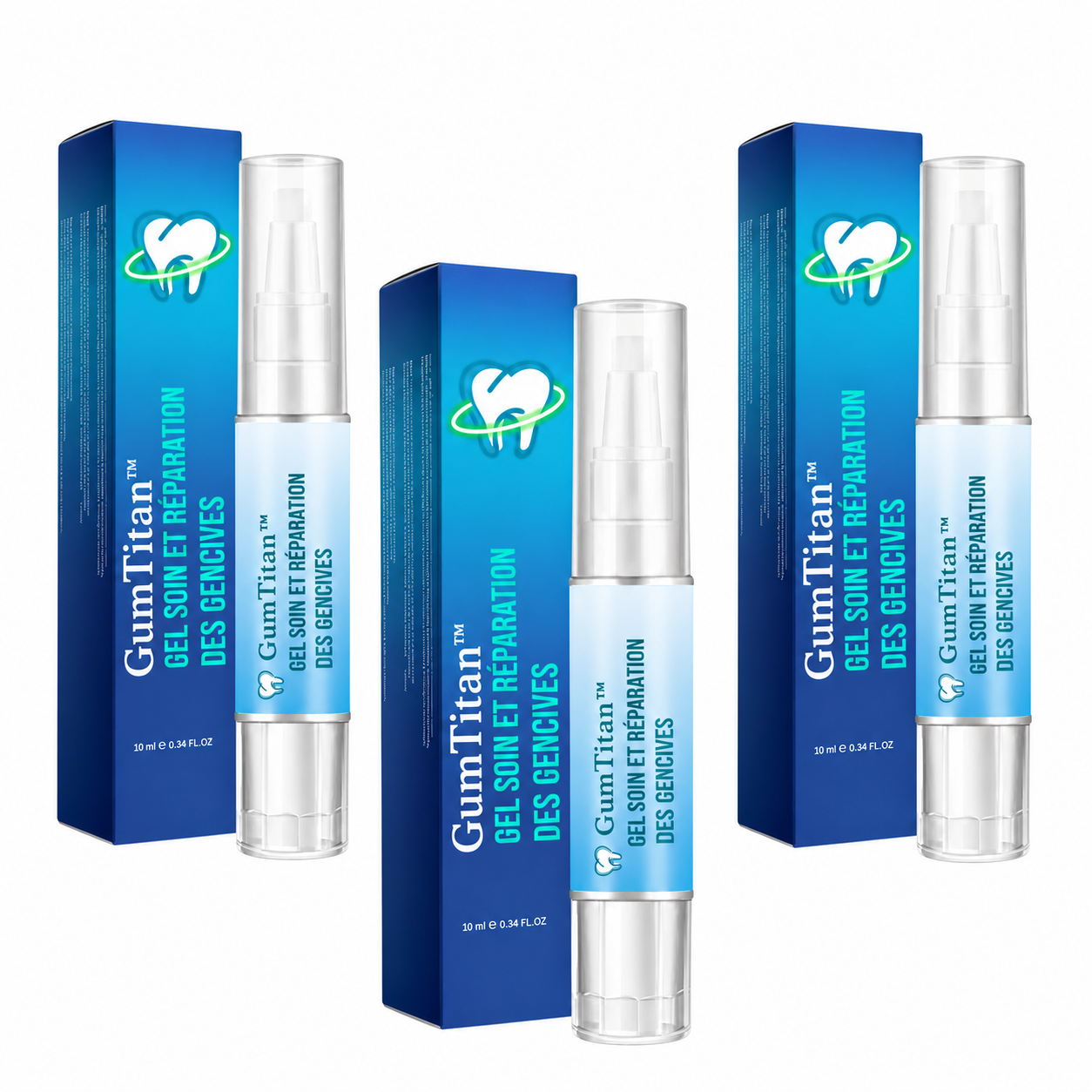 GumTitan™ Gel Soin et Réparation des Gencives | Faites repousser vos gencives en 3 minutes!
