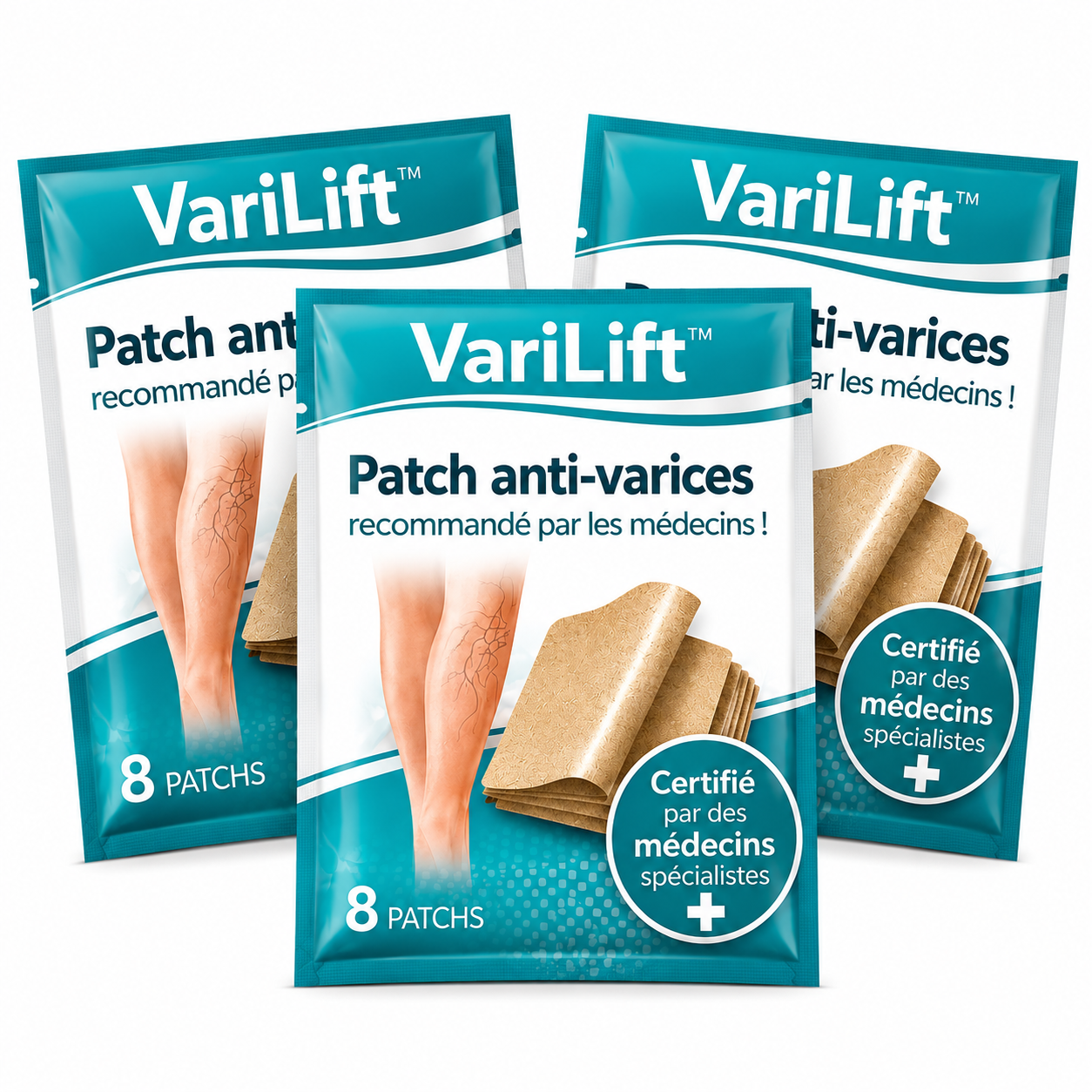VariLift™ Patch Anti-Varices | Faites disparaître varices et douleurs de jambes en 3 minutes!