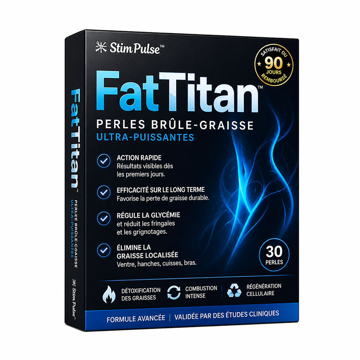 FatTitan™ Perles Brûle-Graisse Ultra-Puissantes | Éliminent 6 kg de graisse en 5 jours seulement!