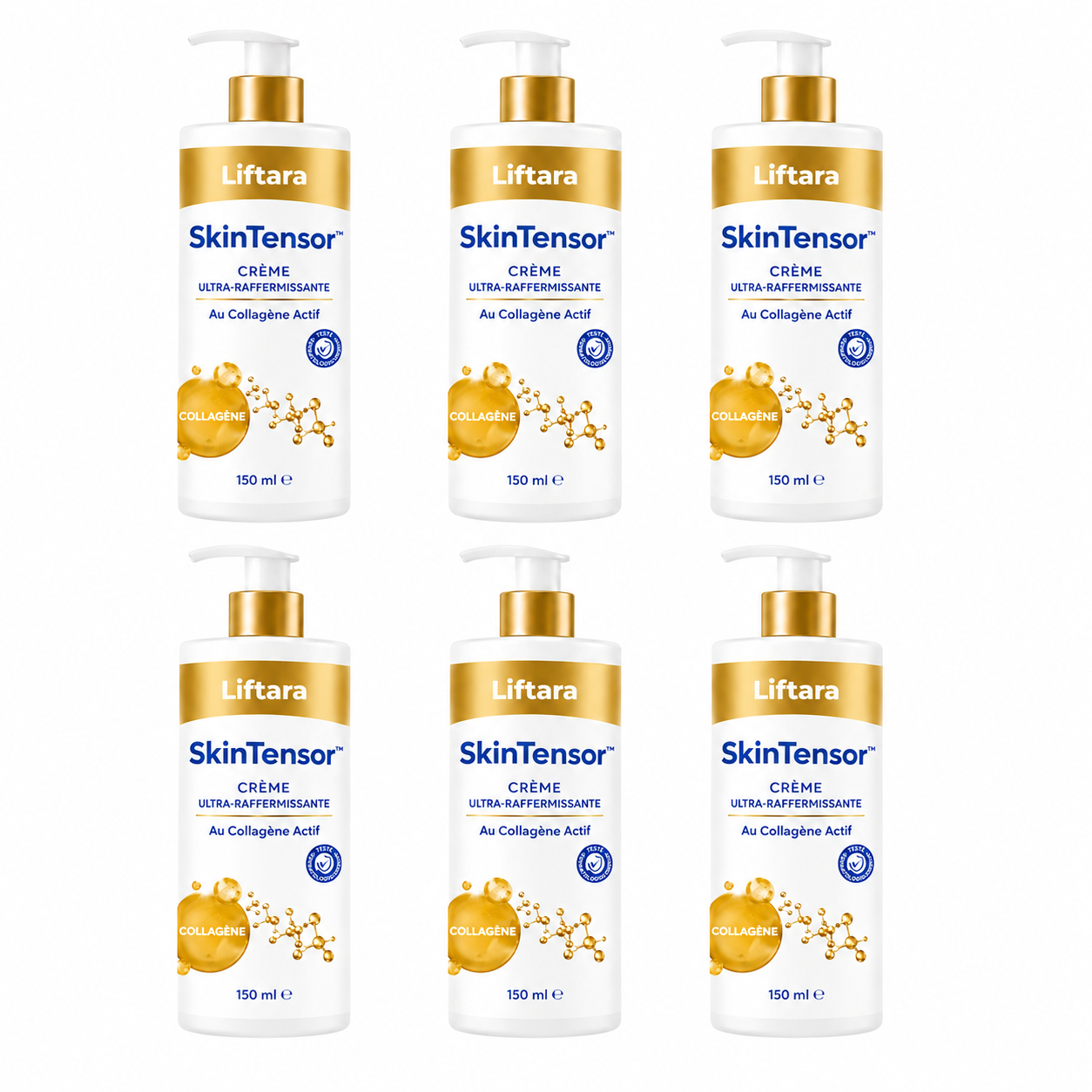 SkinTensor™ Crème Ultra-Raffermissante au Collagène Actif | Raffermissez et liftez votre peau en 24 heures !