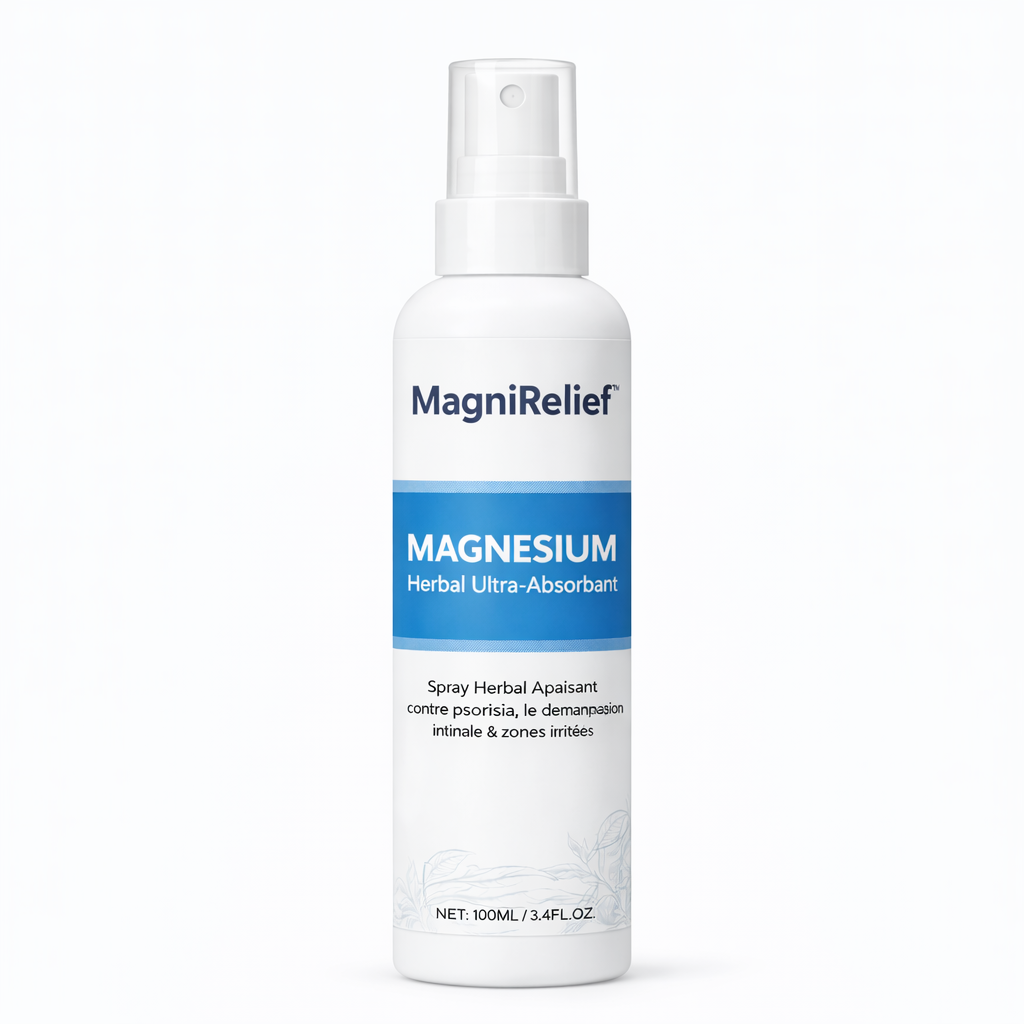 MagniRelief™ Spray Magnésium Herbal Ultra-Absorbant | Détendez vos muscles en 3 minutes !