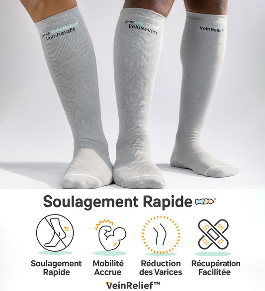 VeinRelief™ Chaussettes de Compression au Bambou | Supprimez varices et jambes lourdes en 24h sans effort!