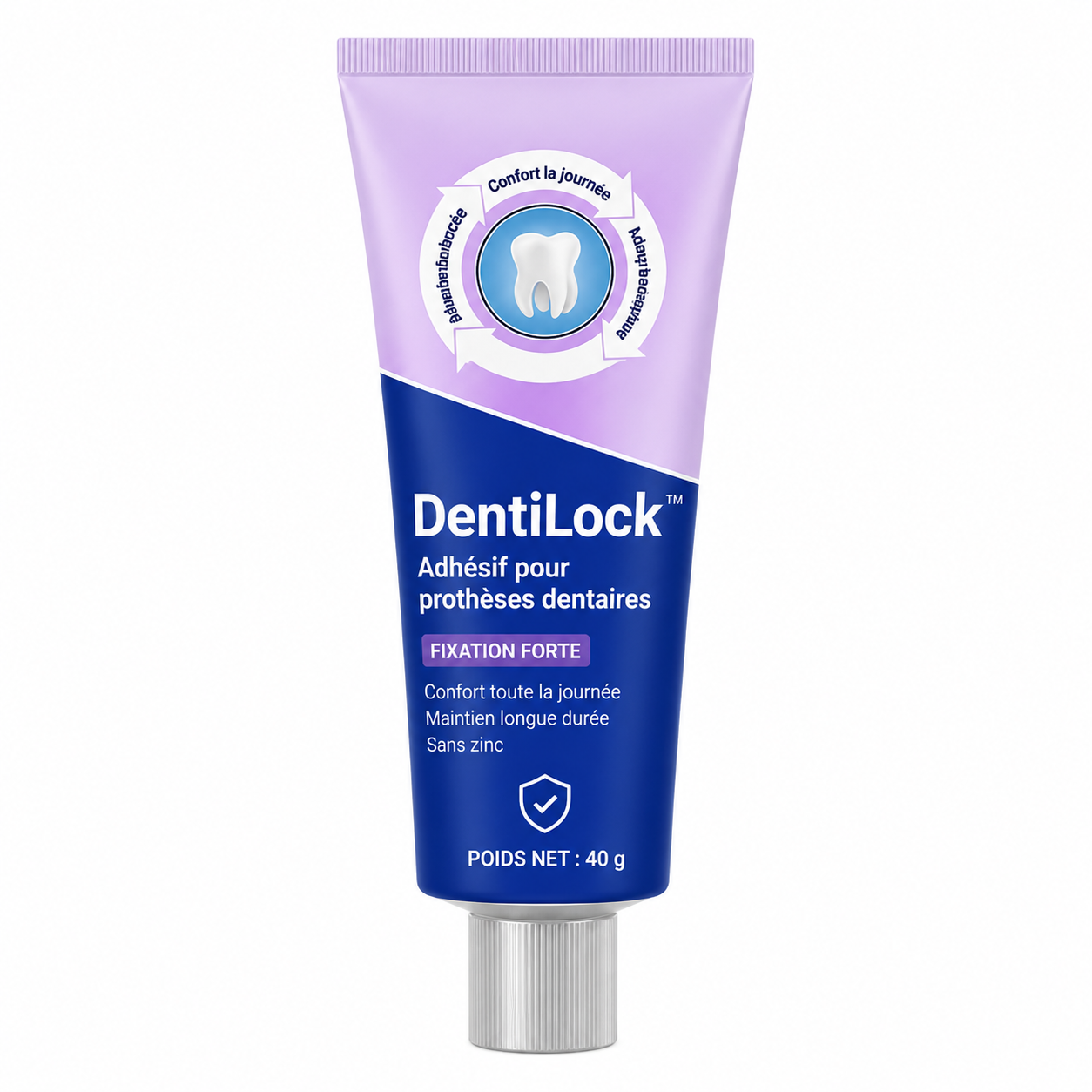 DentiLock™ Adhésif Prothèse Dentaire 96H | Dentier fixé 4 jours, sans glissement ni colle dégoûtante !