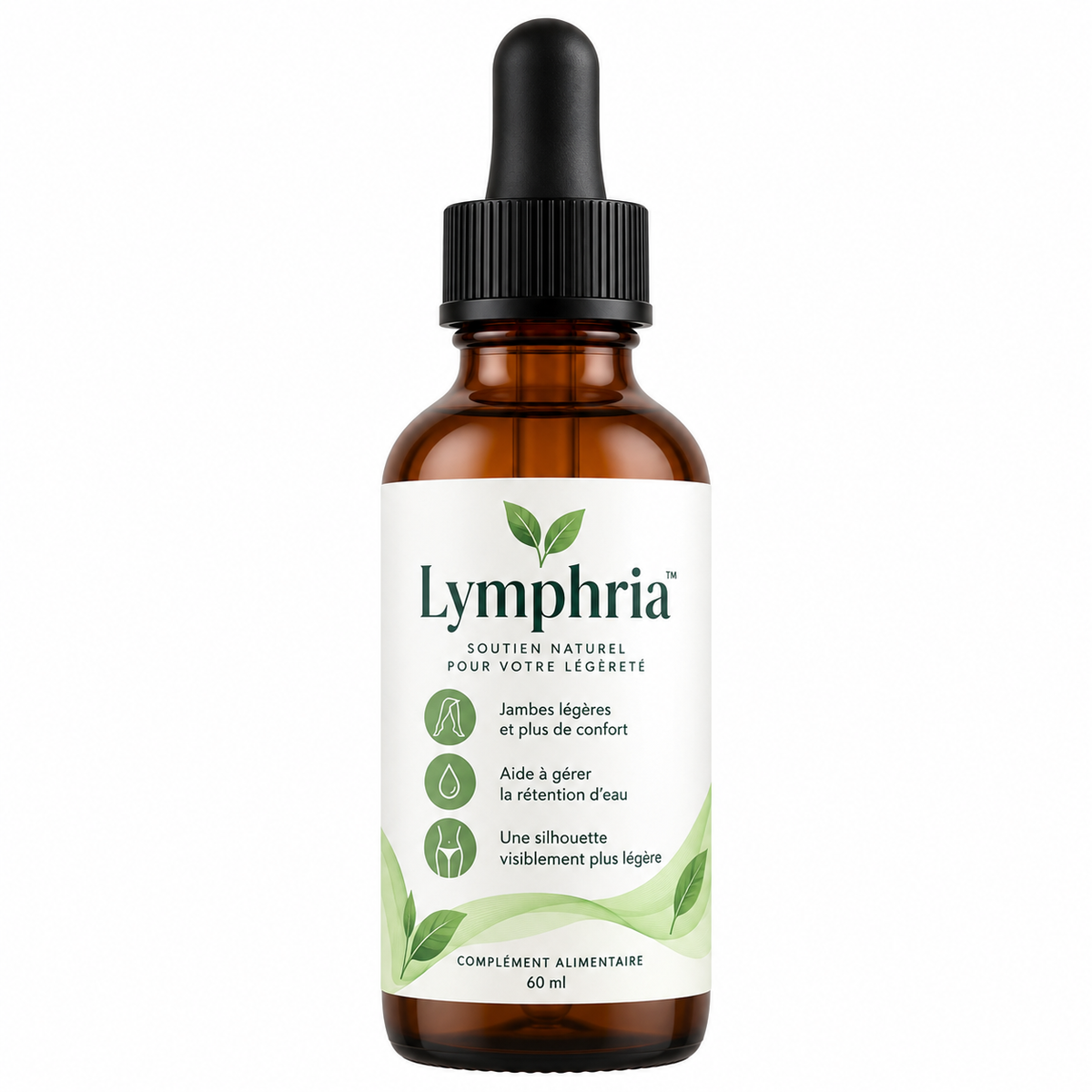 Lymphria™ Gouttes Drainage Lymphatique | Éliminez gonflements et rétention d’eau en 16 jours !