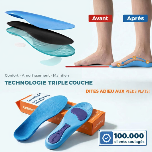 OrthoStep™ Semelles Orthopédiques | Éliminez la douleur et marchez confortablement dès les premiers pas !
