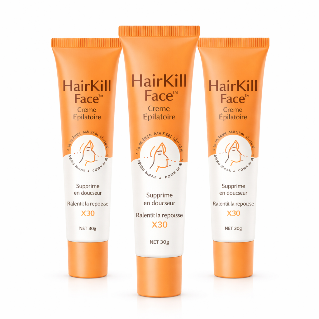 HairKill Face™ Crème Épilatoire | Détruisez les poils du visage en seulement 60 secondes !
