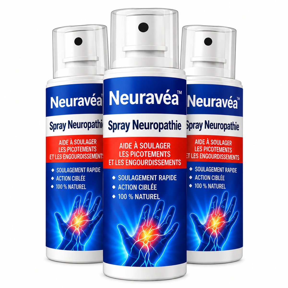 Neuravéa™ Spray Neuropathie | Stoppez picotements et engourdissements dès la première application !