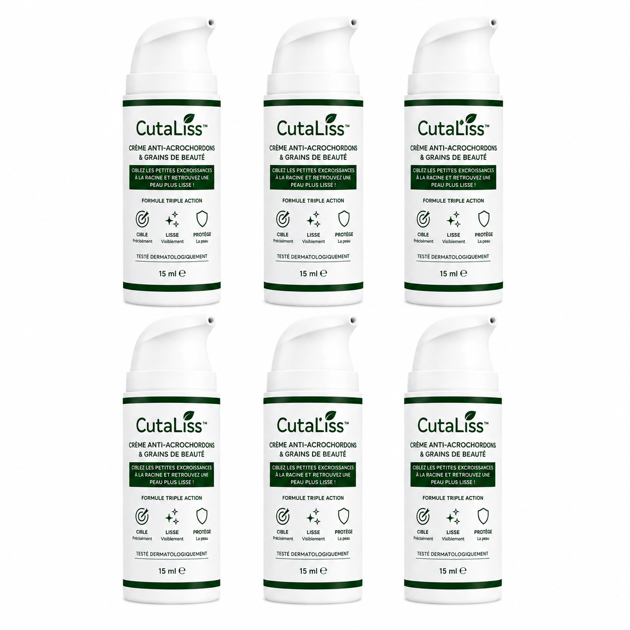 CutaLiss™ Crème Anti-Acrochordons & Grains de Beauté | Ciblez les petites excroissances à la racine et retrouvez une peau plus lisse !