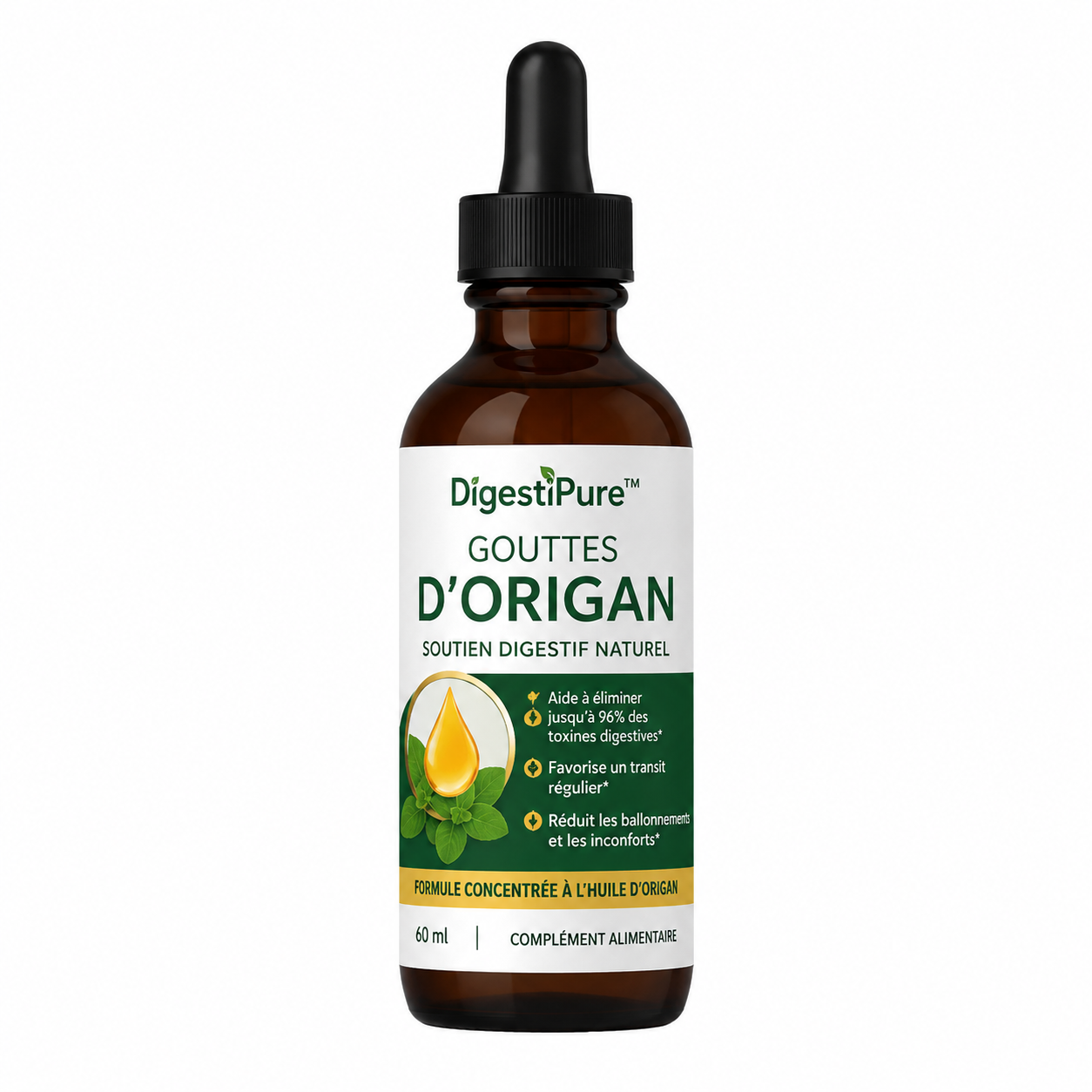 DigestiPure™ Gouttes d’Origan | Éliminez 96% des toxines en 2 jours pour un corps plus léger et vif !