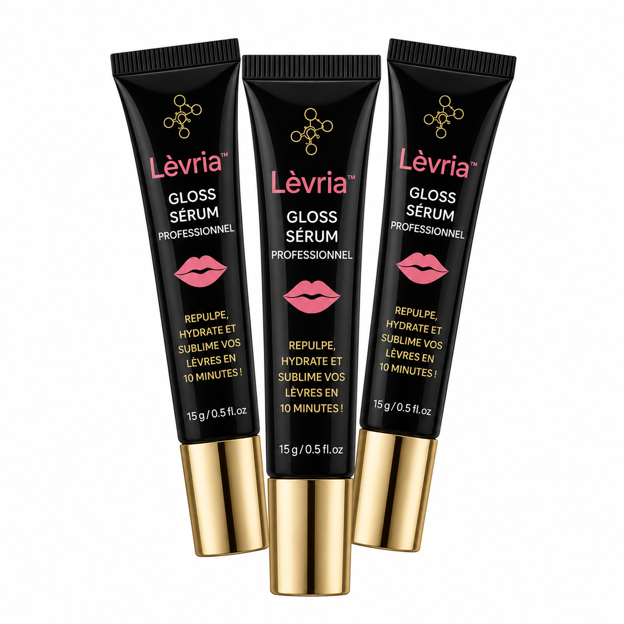Lèvria™ Gloss Sérum Professionnel | Repulpe, hydrate et sublime vos lèvres en 10 minutes!