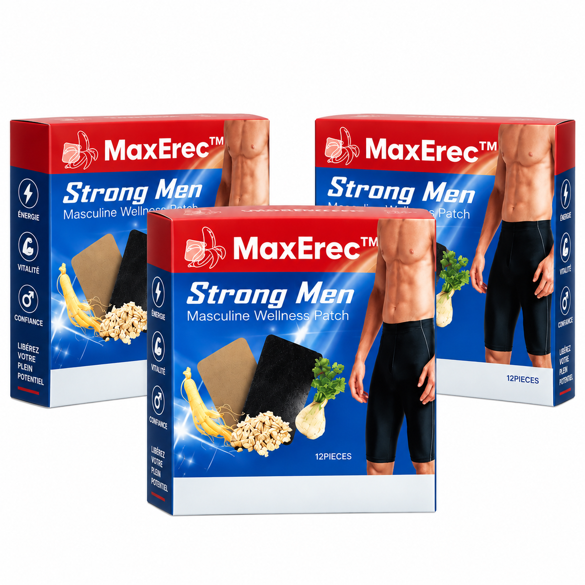 MâleActif™ Patch Vitalité Masculine | Érections durables en seulement 3 jours ! 3x plus épaisses et plus longues !
