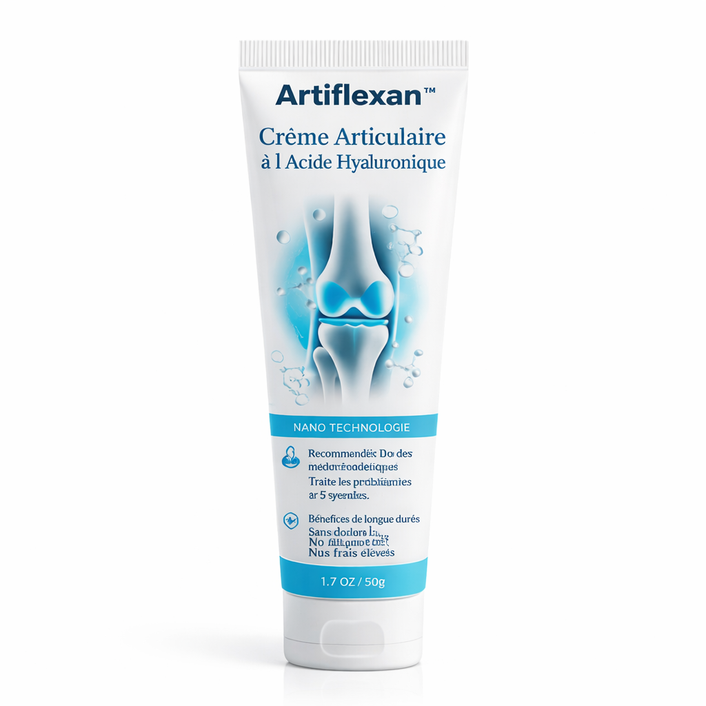 Artiflexan™ Crème Articulaire à l’Acide Hyaluronique | Soulagez vos douleurs en 60 secondes !