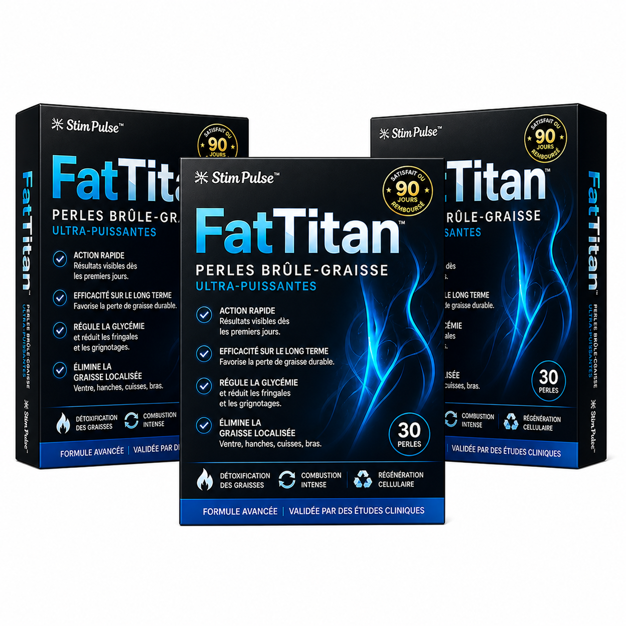 FatTitan™ Perles Brûle-Graisse Ultra-Puissantes | Éliminent 6 kg de graisse en 5 jours seulement!