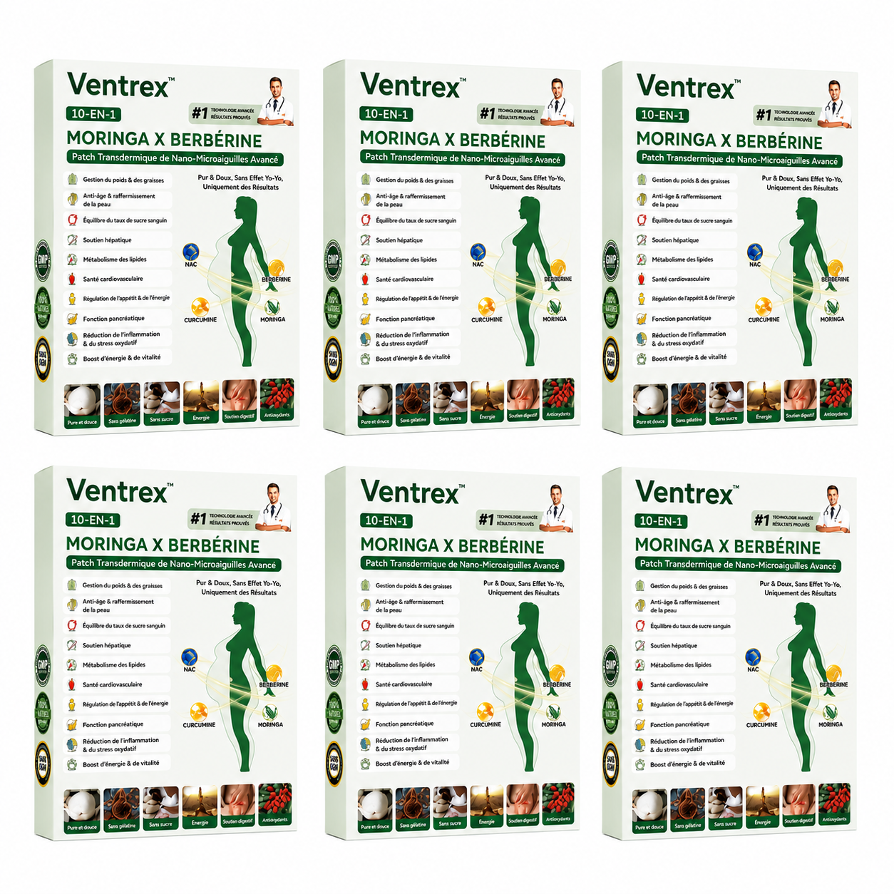 Ventrex™ Patch Minceur | Affinez votre ventre et raffermissez votre silhouette dès 7 jours, sans régime strict !