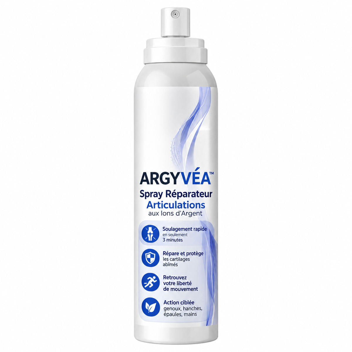 Argyvéa™ Spray Réparateur Articulations aux Ions d’Argent | Réparez les articulations et stoppez la douleur en 3 minutes !