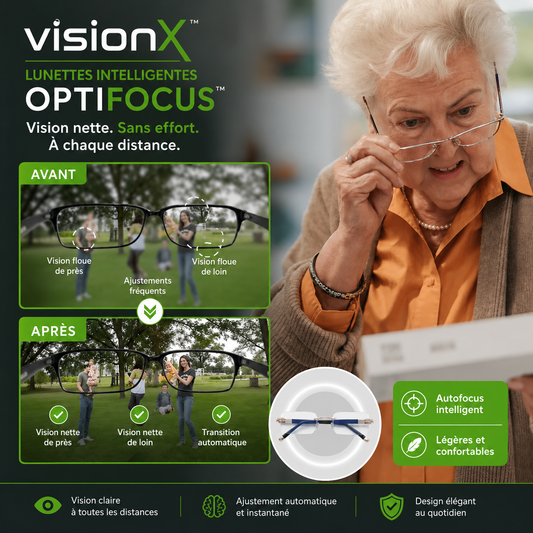 OptiFocus™ Lunettes Intelligentes Autofocus | Voyez clair à toutes les distances en 3 secondes !