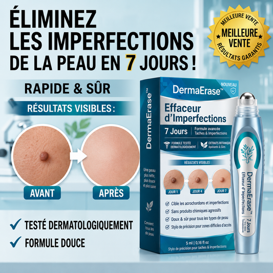 DermaErase™ Stylo Anti-Acrochordons & Taches | Éliminez les imperfections visibles en 7 jours, sans brûlure ni chirurgie !