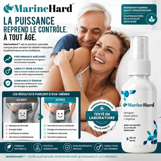 MarineHard™ Vaporisateur Érectile aux Algues Marines | Érections dures comme du roc en 43 secondes!