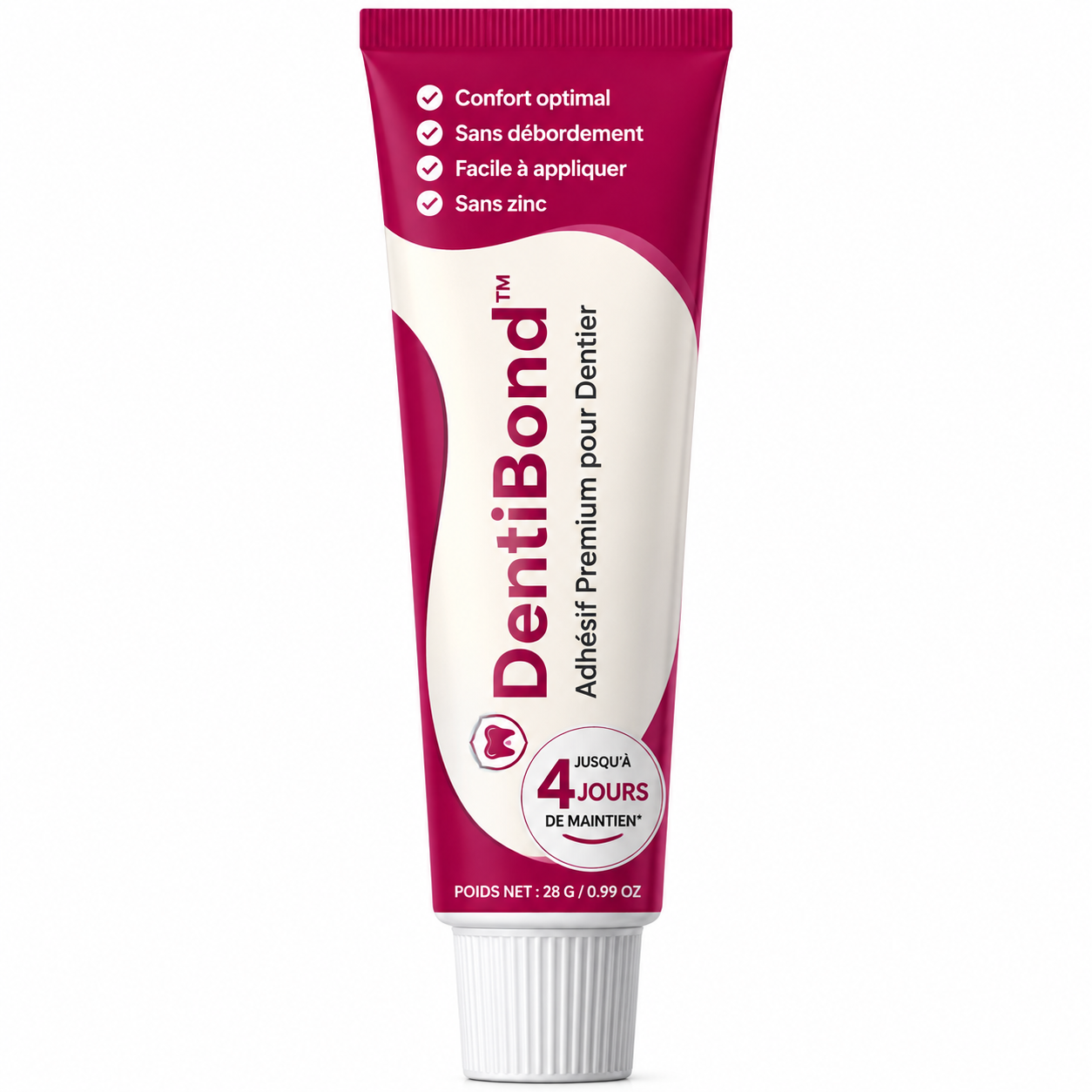 DentiBond™ Adhésif Dentier | Fixez votre prothèse sans glissement, sans résidu, sans colle qui déborde !