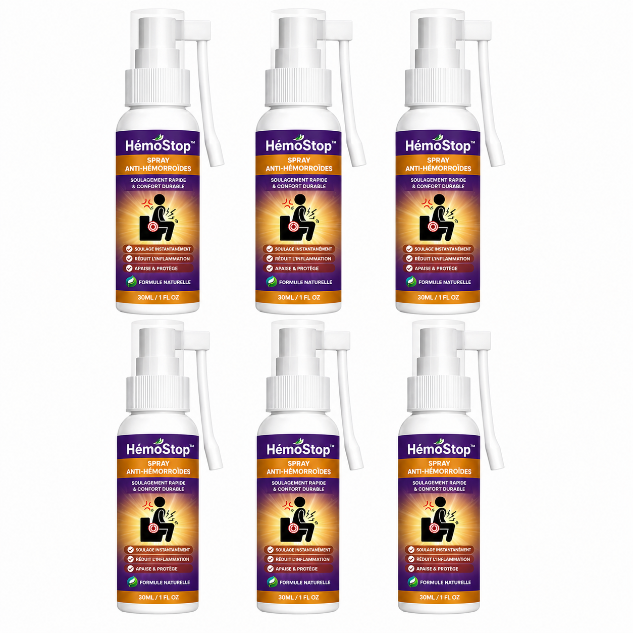 HémoStop™ Spray Anti-Hémorroïdes | Éliminez les hémorroïdes dès la première application, sans pommade ni ordonnance !