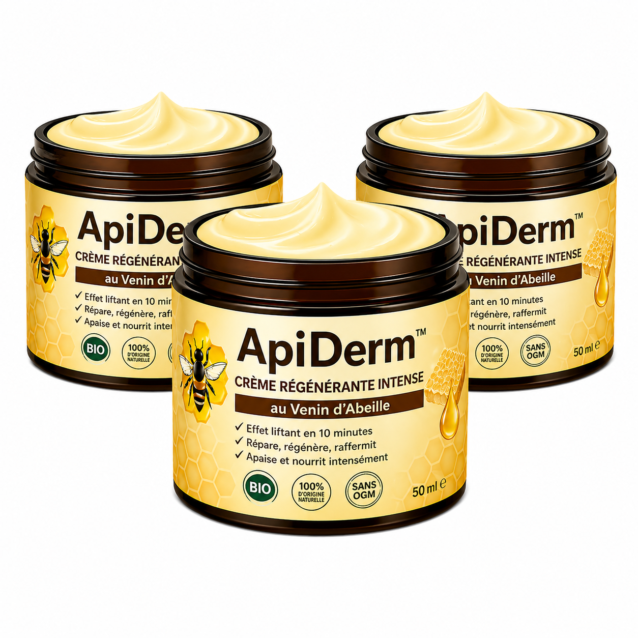 ApiDerm™ Crème Régénérante Intense | Répare et raffermit votre peau en 10 minutes !