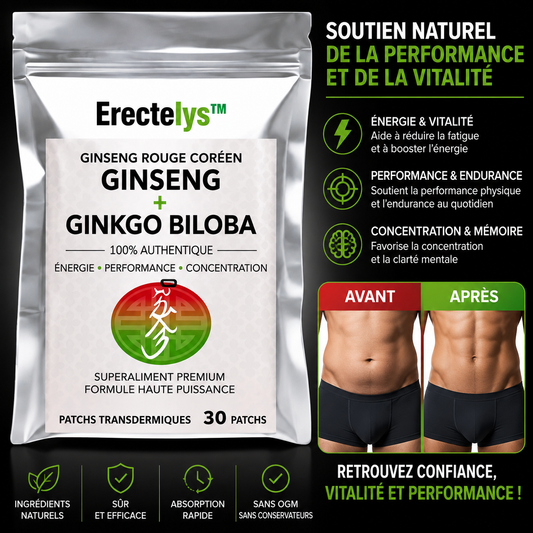 Erectelys™ Patch Transdermique Stimulant Masculin | Retrouvez une érection puissante en 5 minutes !