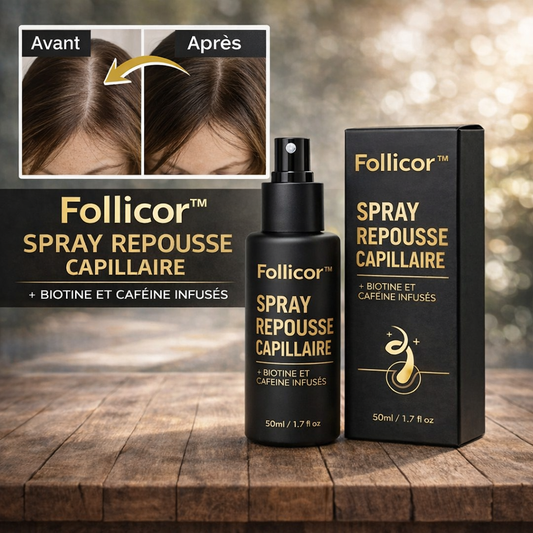 Follicor™ Spray Repousse Capillaire | Retrouvez des cheveux plus denses en seulement 14 jours !