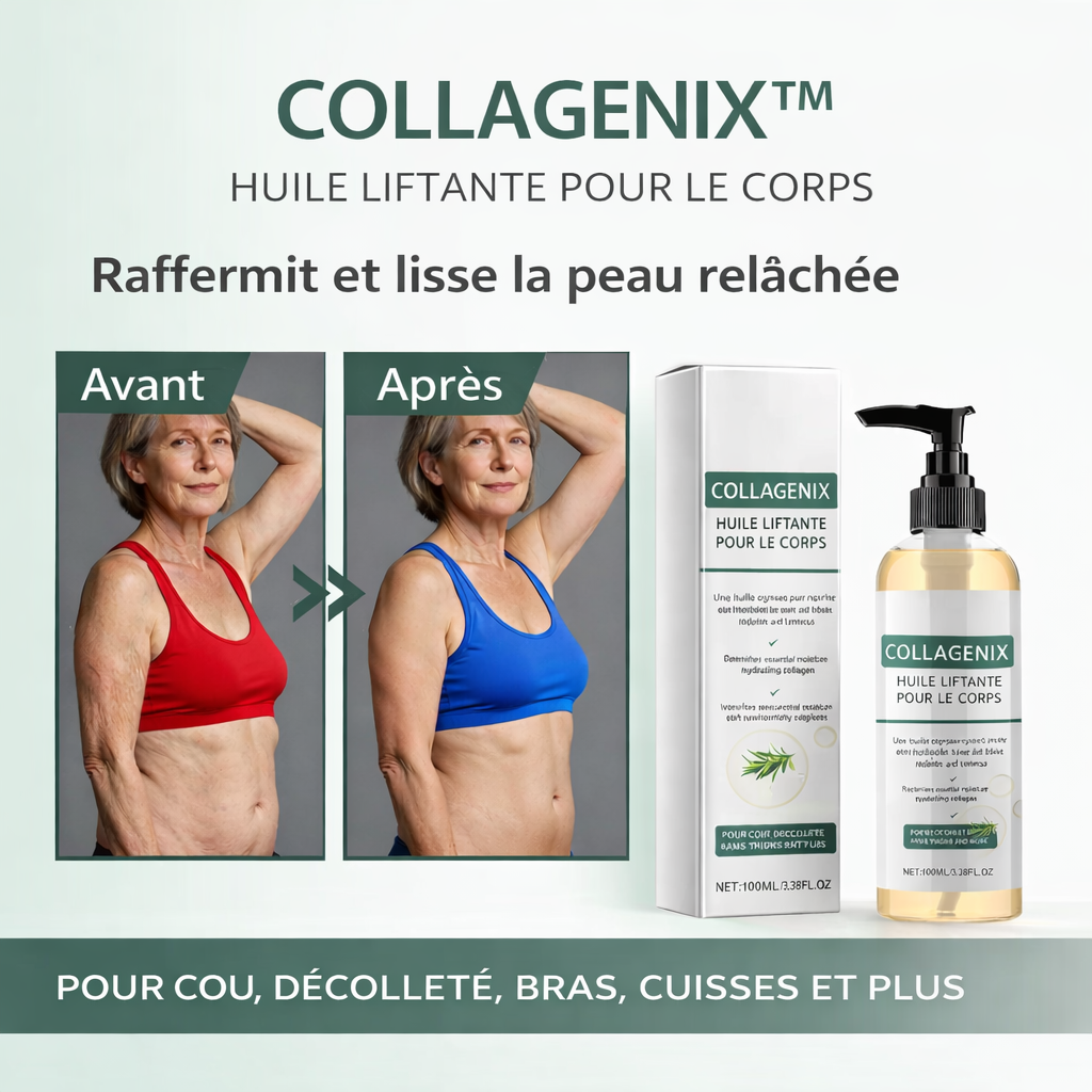 Collagenix™ Huile Lifting au Collagène | Retendez votre peau en 24 heures !