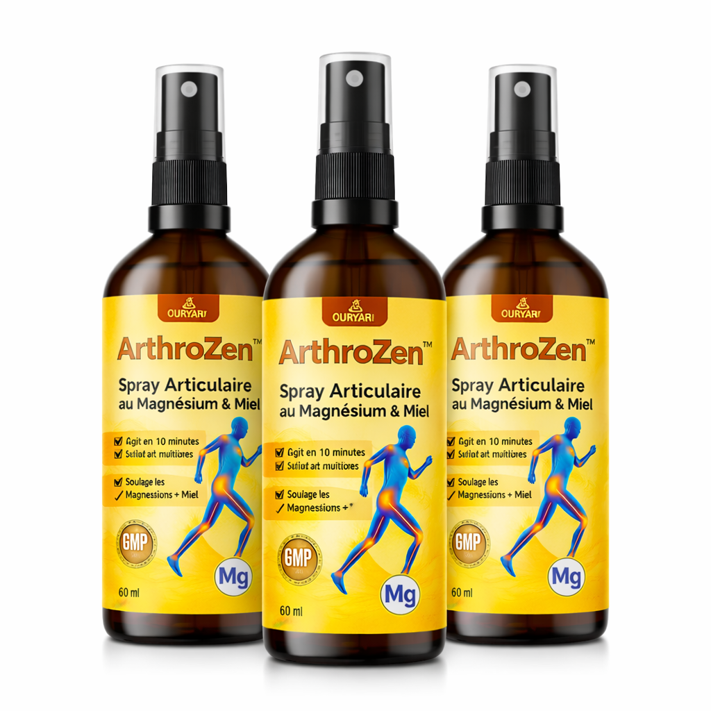 ArthroZen™ Spray Articulaire au Magnésium & Miel | Retrouvez des articulations souples en 10 minutes !