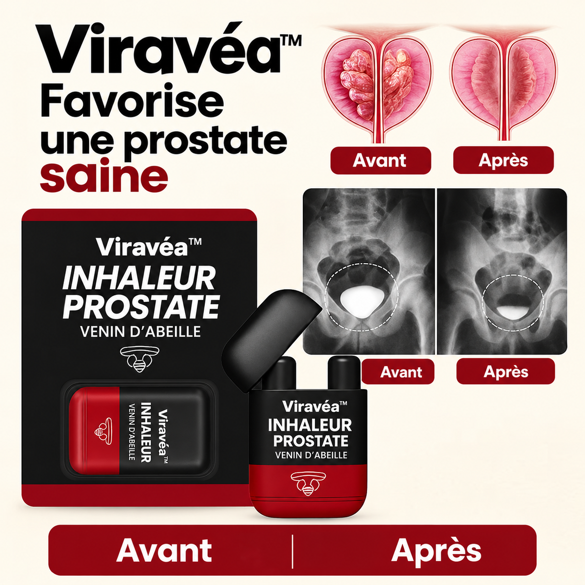 Viravéa™ Inhaleur Prostate au Venin d’Abeille | Déclenchez une érection massive en 3 minutes chrono !