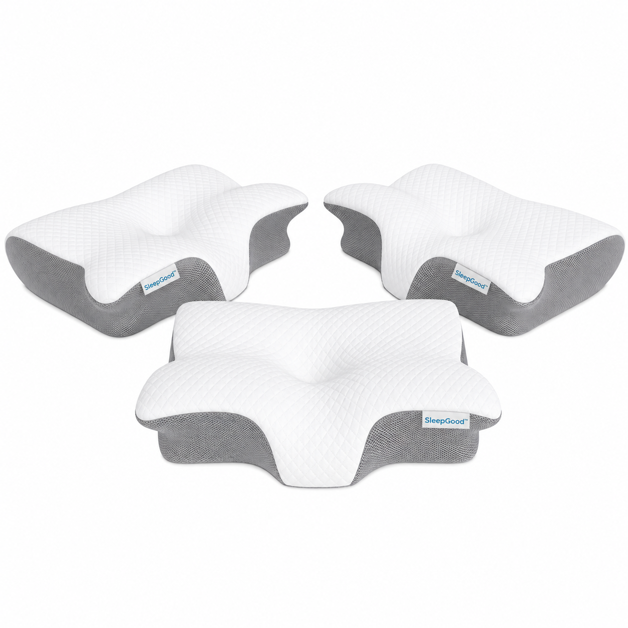 SleepGood™ Oreiller Cervical Orthopédique Révolutionnaire | Éliminez ronflements et douleurs cervicales dès la première nuit !