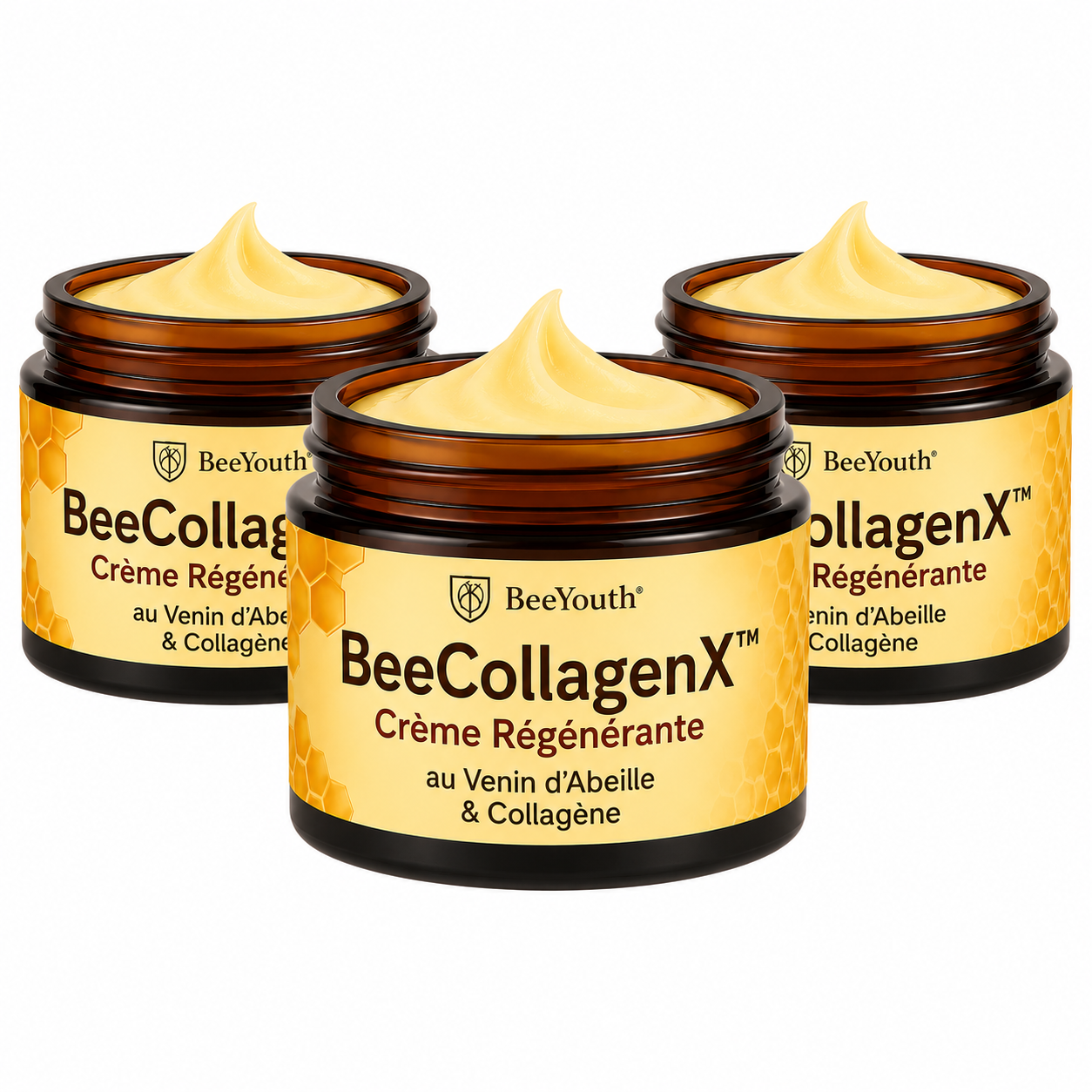 BeeCollagenX™ Crème Régénérante au Venin d'Abeille & Collagène | Lisse, raffermit et rajeunit votre peau en 10 minutes!