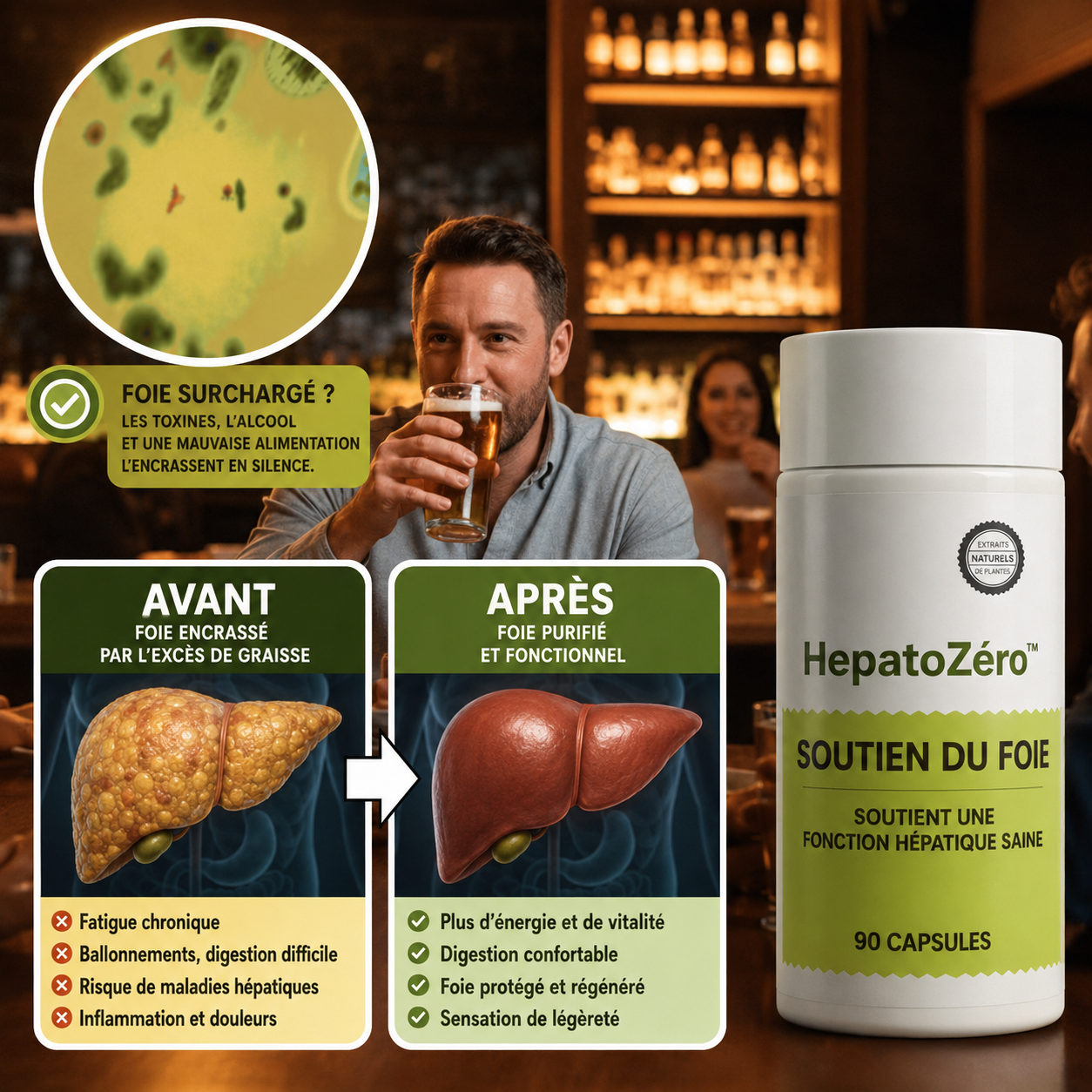 HepatoZéro™ Cure Détox Foie & Ventre Plat | Réparez votre Foie en 3 Jours Sans Arrêter de Boire !