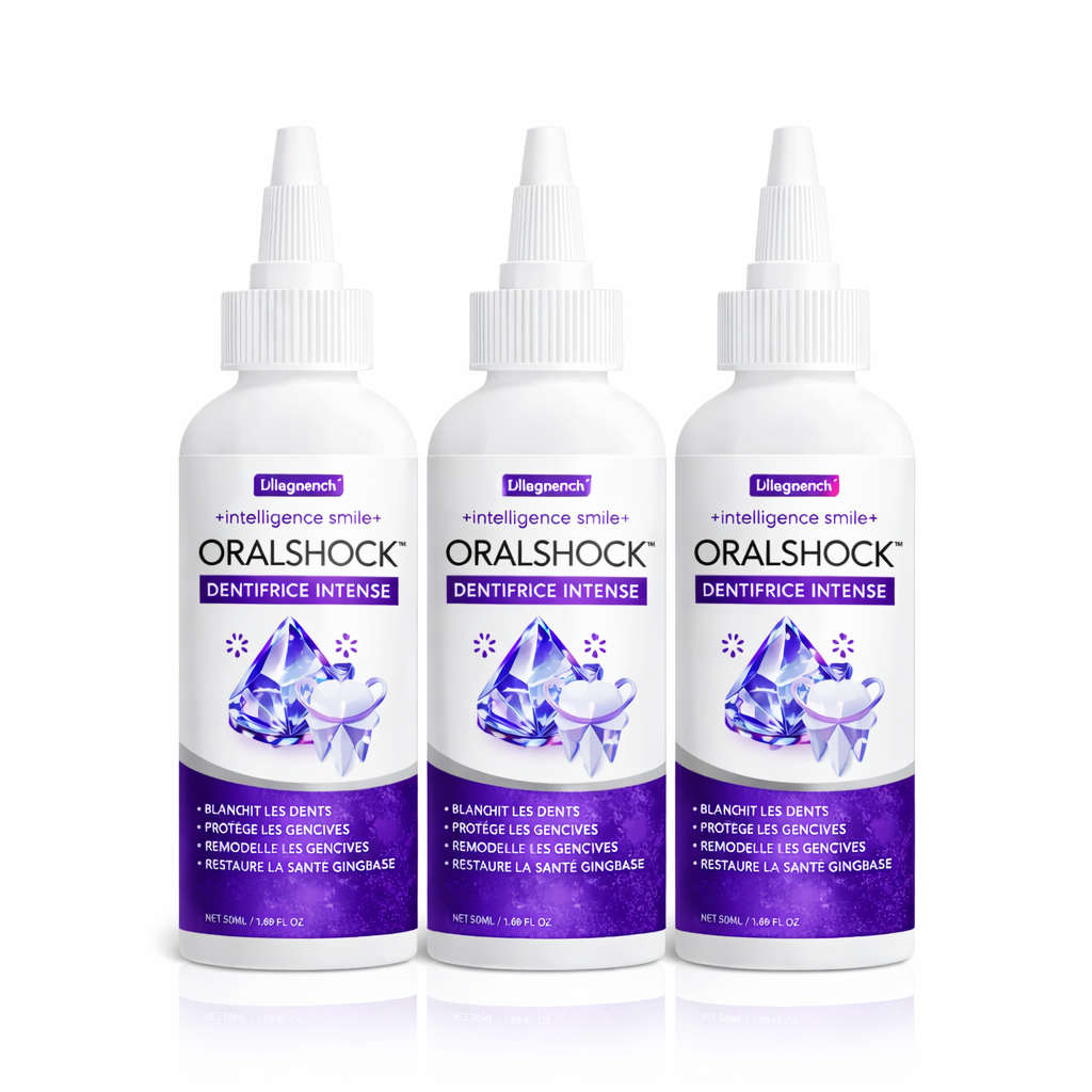 OralShock™ Dentifrice Intense | Répare vos gencives et sauvez vos dents en seulement 3 minutes !
