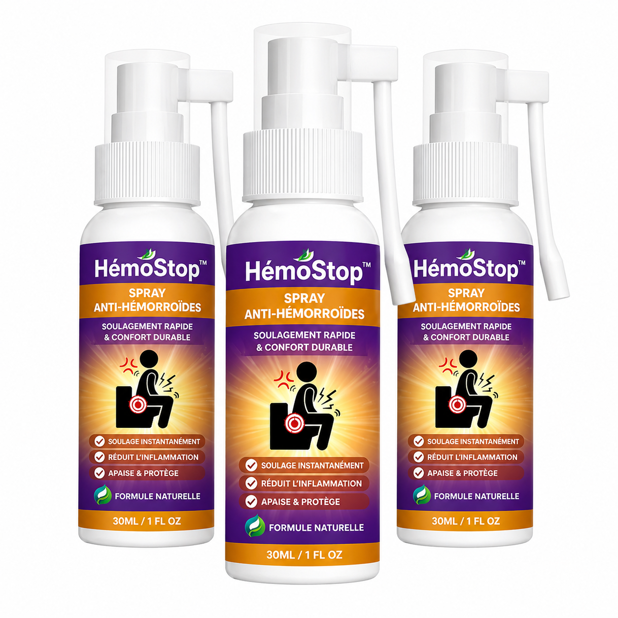 HémoStop™ Spray Anti-Hémorroïdes | Éliminez les hémorroïdes dès la première application, sans pommade ni ordonnance !