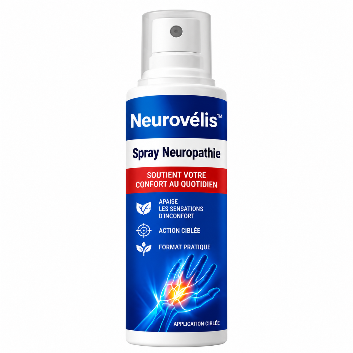 Neurovélis™ Spray Neuropathie | Stoppez picotements et engourdissements dès la première application !