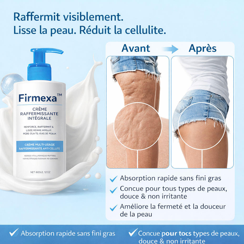Firmexa™ Crème Raffermissante Intégrale | Retendez votre peau relâchée en 5 jours !
