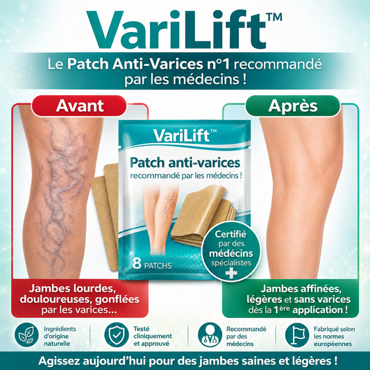 VariLift™ Patch Anti-Varices | Faites disparaître varices et douleurs de jambes en 3 minutes!