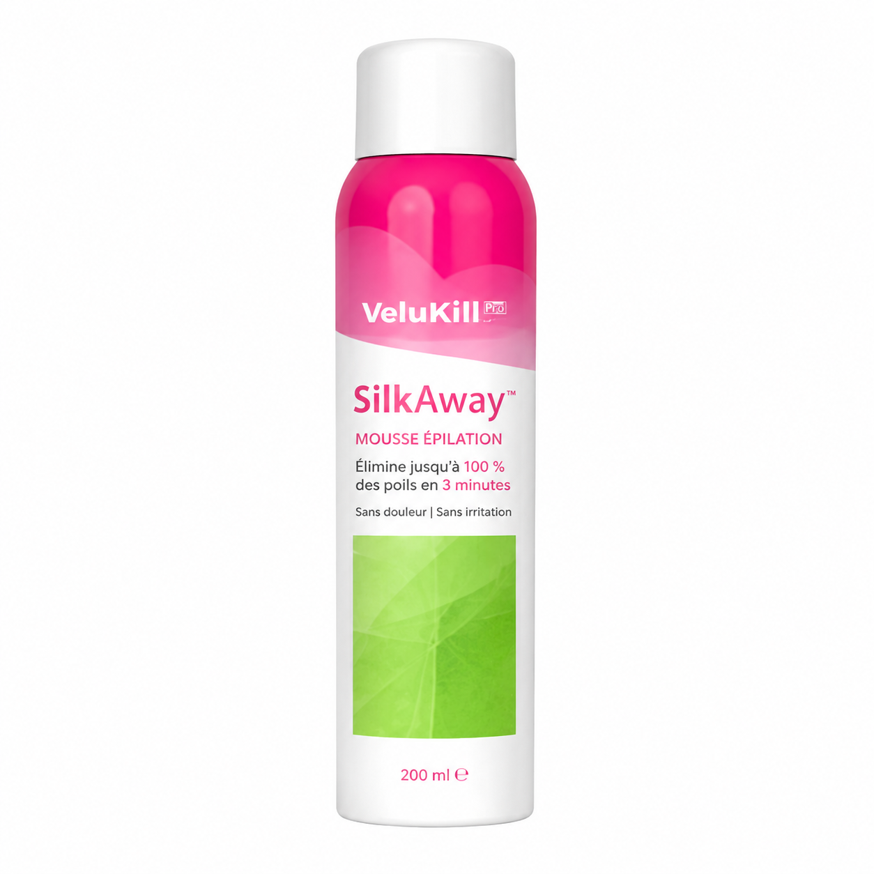 SilkAway™ Mousse Épilation | Éliminez 100 % des poils en 3 minutes, sans douleur ni repousse pendant 21 jours!