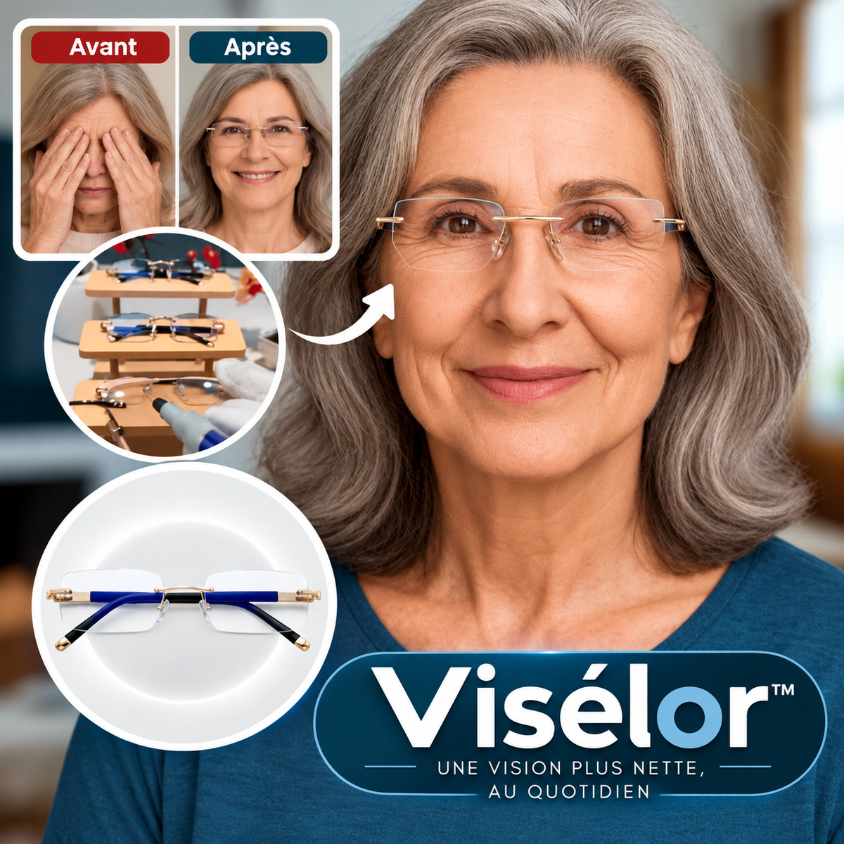 Visélor™ Lunettes Autofocus | Une vision nette en seulement 3 secondes – à toutes les distances !