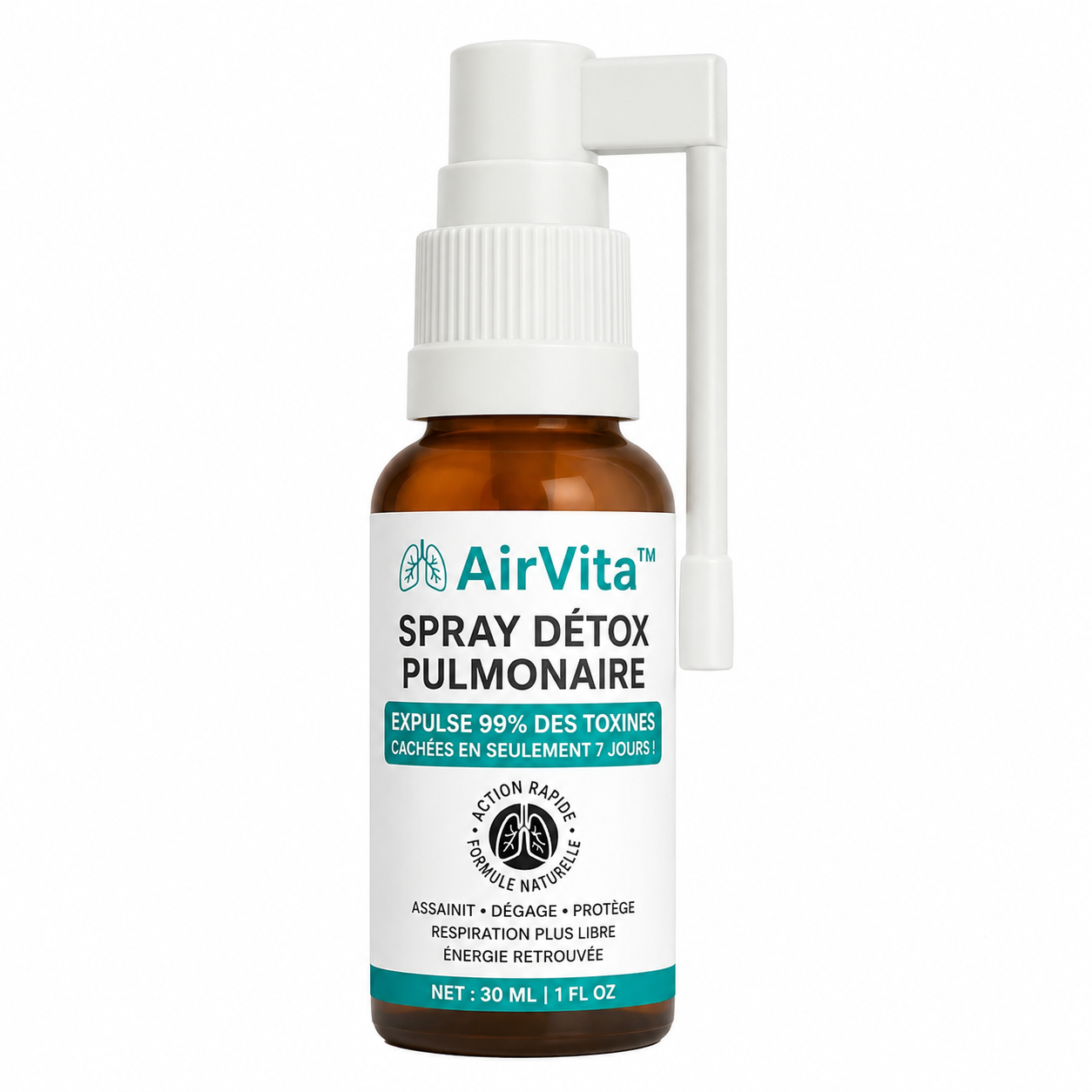 AirVita™ Spray Détox Pulmonaire | Expulse 99% des toxines cachées en seulement 7 jours !