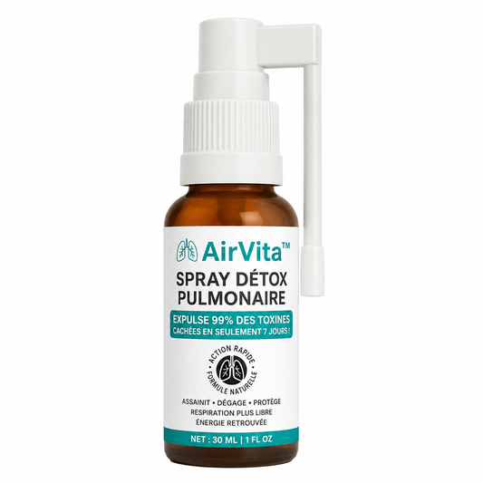 AirVita™ Spray Détox Pulmonaire | Expulse 99% des toxines cachées en seulement 7 jours !