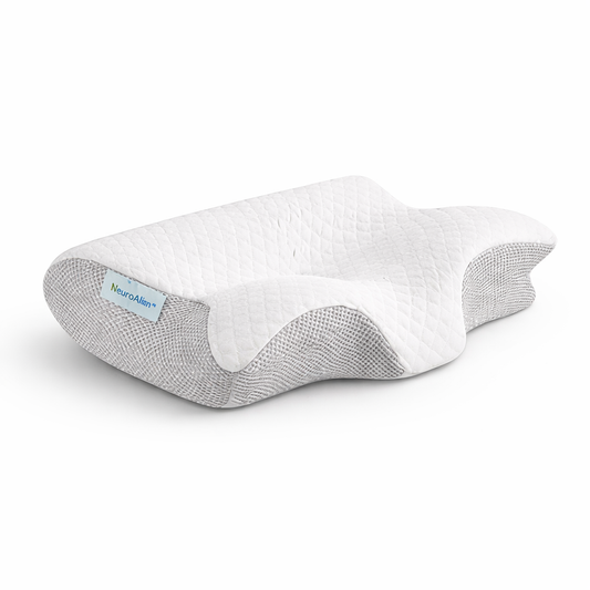 NeuroAlign™ Oreiller Cervical Orthopédique Révolutionnaire | Éliminez ronflements et douleurs cervicales dès la première nuit !