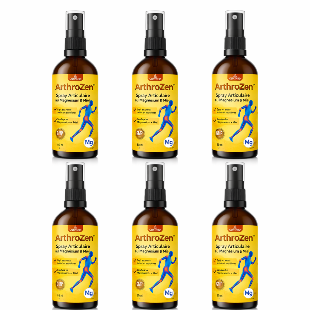 ArthroZen™ Spray Articulaire au Magnésium & Miel | Retrouvez des articulations souples en 10 minutes !