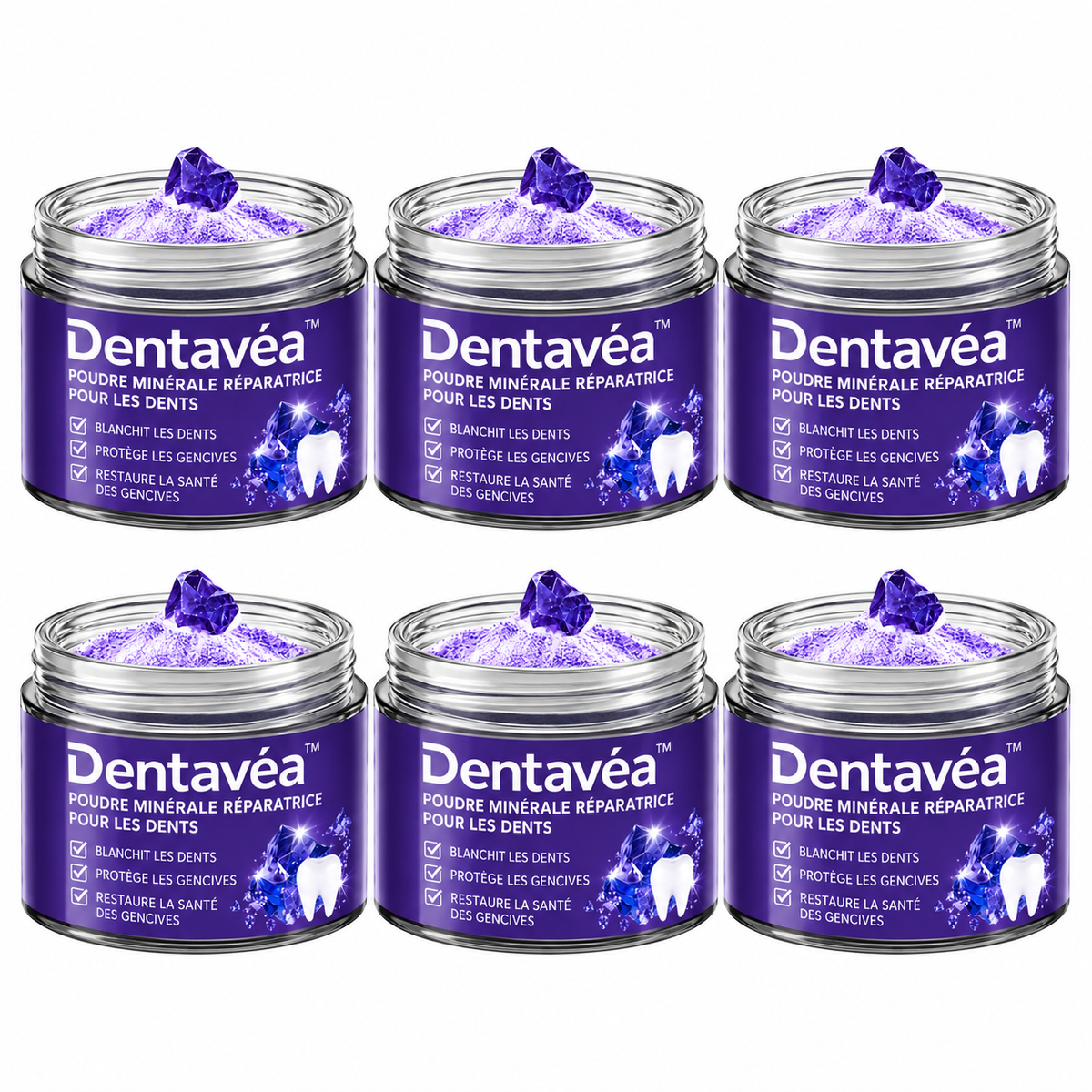 Dentavéa™ Poudre Minérale Réparatrice pour les Dents | Stoppez les saignements et refixez vos dents naturellement !