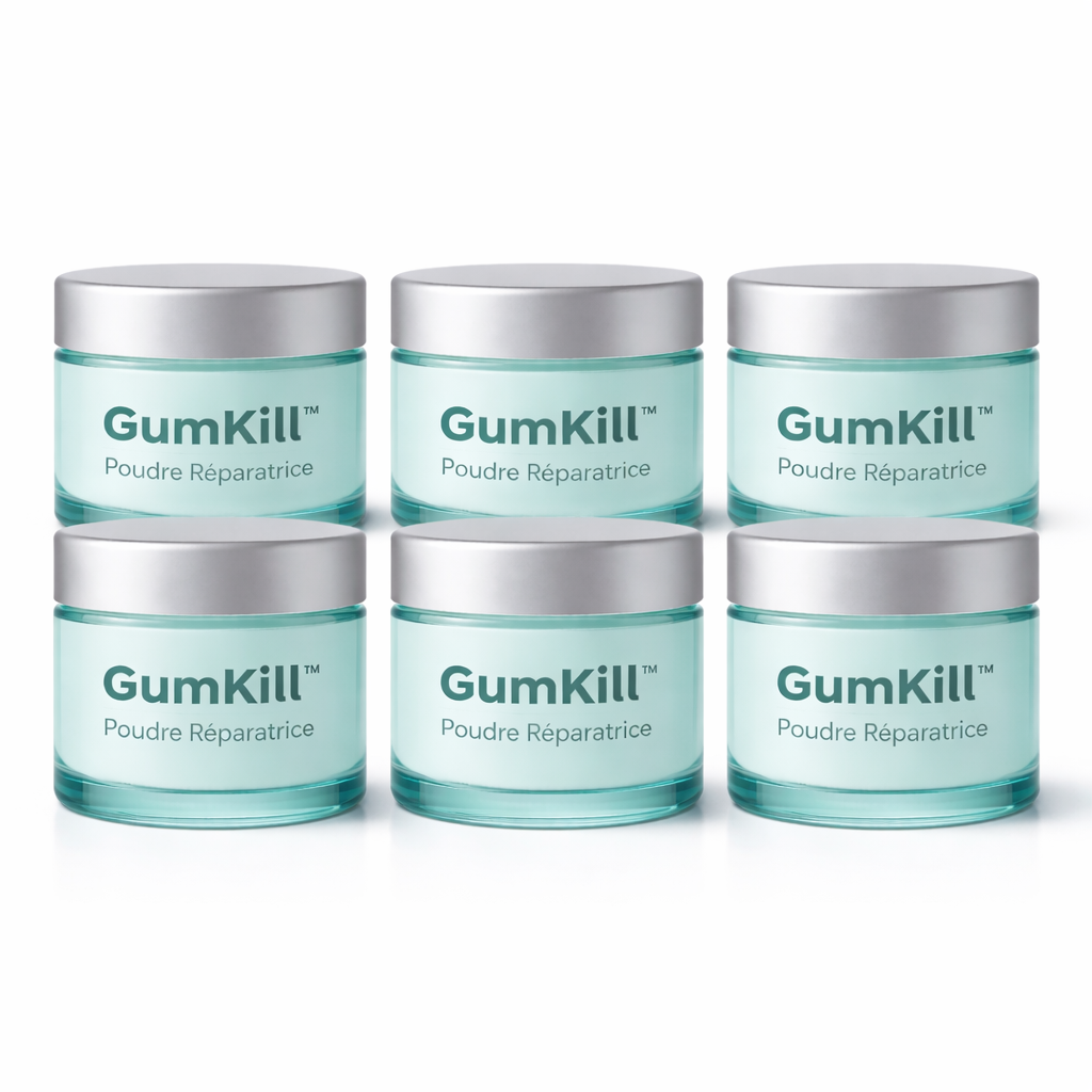 GumKill™ Poudre Réparatrice | Éliminez saignements et reconstruisez vos gencives en 3 minutes !