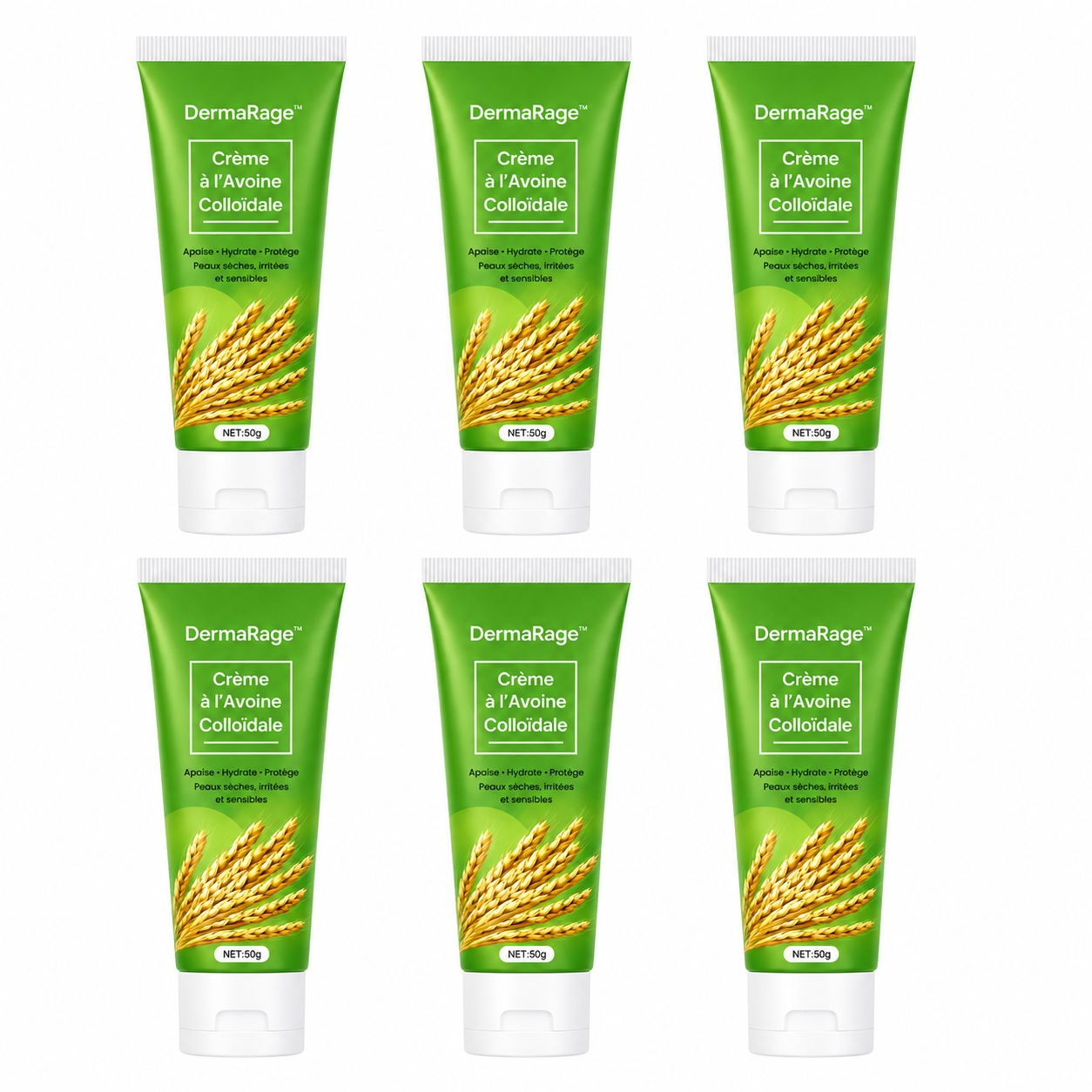 DermaRage™ Crème à l’Avoine Colloïdale | Stoppez les démangeaisons, calmez les rougeurs et retrouvez une peau lisse sans stéroïdes !
