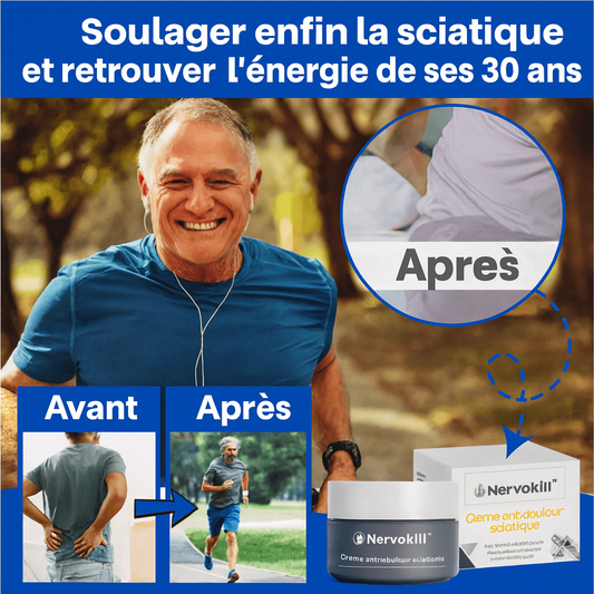 NervoKill™ Crème Anti-Douleur Sciatique | Supprime 95% de la douleur en 3 jours seulement!